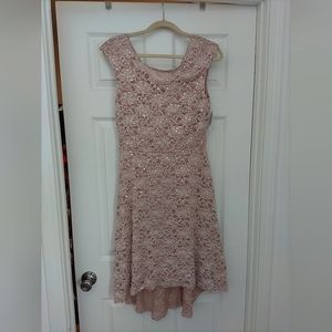 Light Pink Hi-Low Dress from Dress Barn, size 10